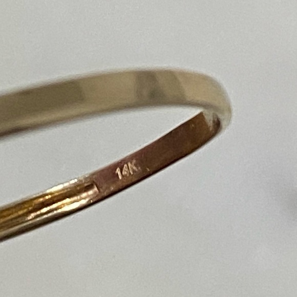 14k Solid Yellow & Rose GOLD Butterfly Ring Size 10 - Picture 6 of 10